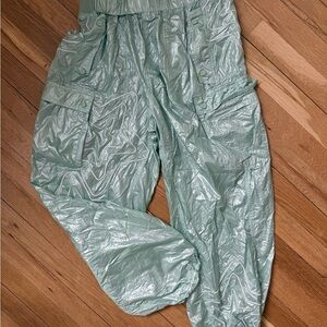 Free People Shimmering Mint Joggers